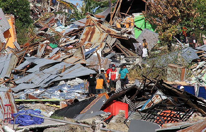 Indoneziyadagi tabiiy ofat qurbonlari soni 1558 kishiga yetdi