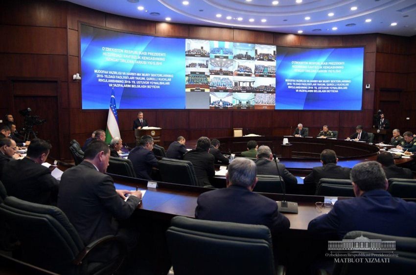 Под председательством Президента прошло заседание Совета безопасности