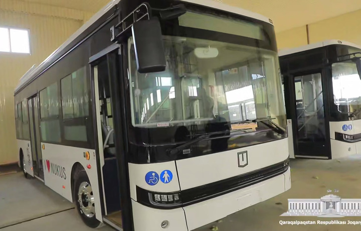 Нукусга Хитойдан илк электробуслар келтирилди