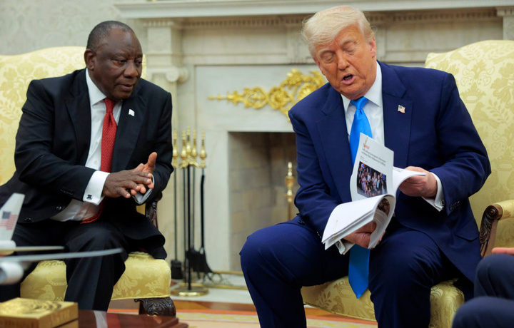 Трамп ЖАРни оқ танли фермерларга қарши геноцидда айблади