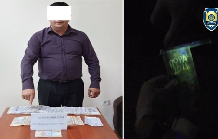 В Андижане задержан налоговый инспектор, требовавший 15 млн сумов за несуществующий долг