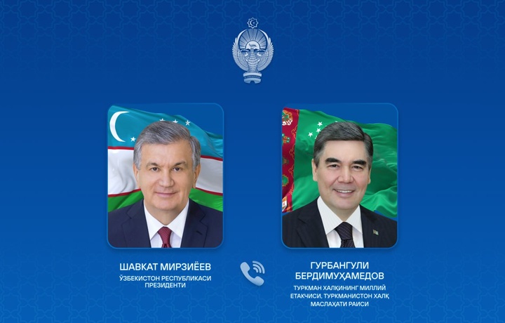 Шавкат Мирзиёев Гурбангули Бердимуҳамедов билан телефон орқали мулоқот қилди