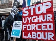 Londonda uyg‘urlar huquqlari buzilishi yuzasidan norozilik namoyishi.