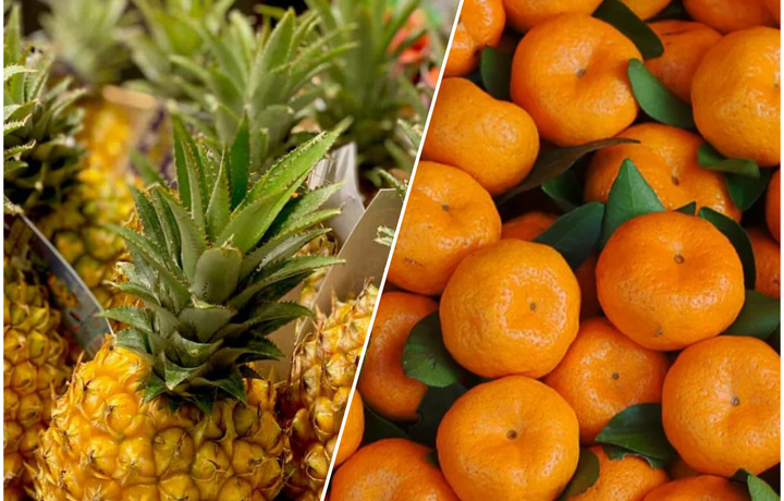 В Узбекистане введён временный запрет на импорт мандаринов и ананасов из Китая