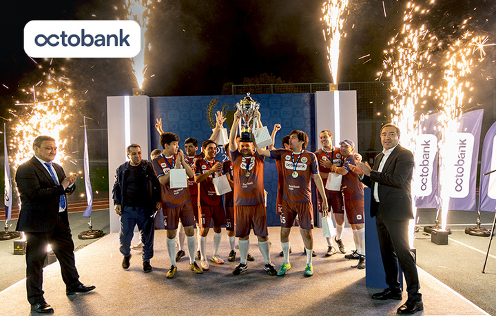 Octobank’ning birinchi korporativ futbol turniri — «Football CUP» bo‘lib o‘tdi