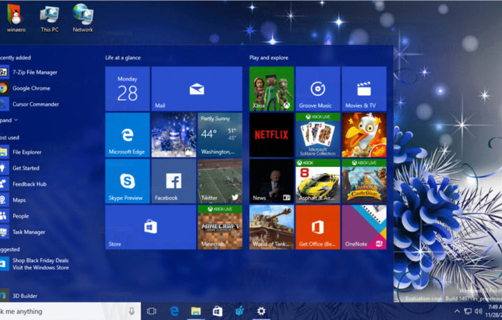 Как создать новогоднюю Windows 10