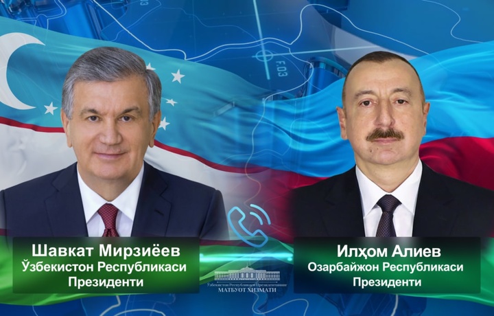 Shavkat Mirziyoyev Ozarbayjon prezidenti bilan telefon orqali muloqot qildi