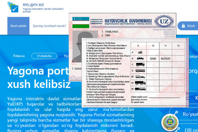 Haydovchilik guvohnomasini olish uchun onlayn ariza topshirish mumkin