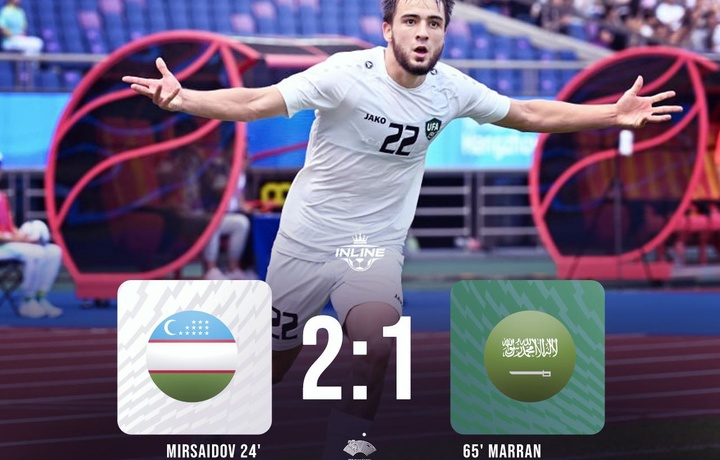 U-23: O‘zbekiston Saudiya Arabistonini mag‘lub etib, yarim finalga yo‘l oldi