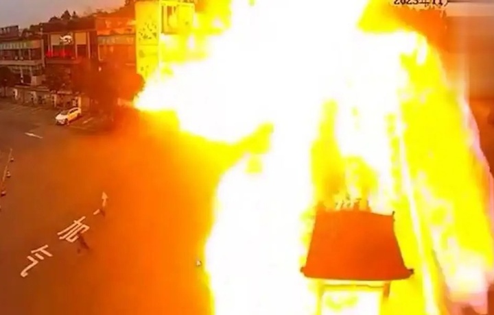 В Китае произошел мощный взрыв сжиженного газа