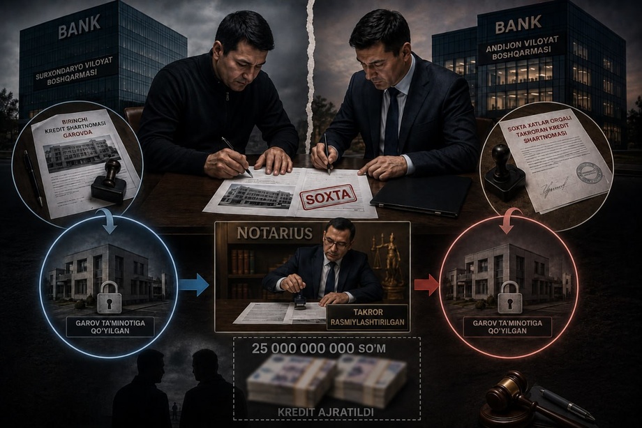 Банкни 25 млрд сўмга «туширган» шахс аниқланди