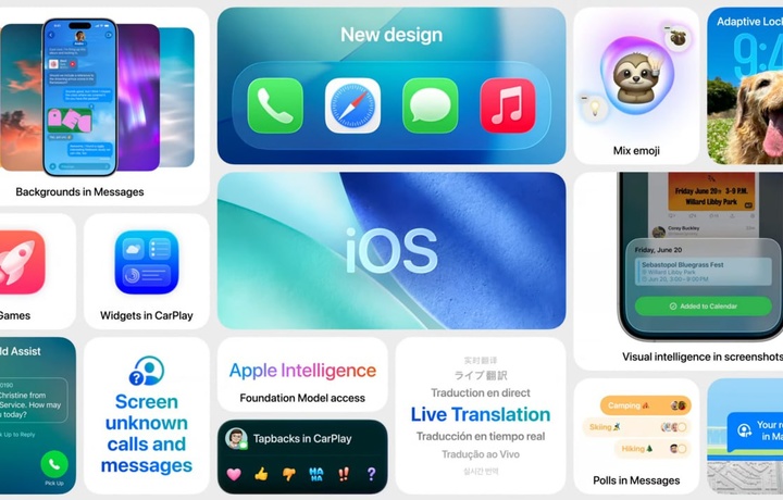 Apple iOS 26ni WWDC 2025 da namoyish etdi