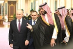 Россия президенти Саудия валиаҳд шаҳзодаси билан.