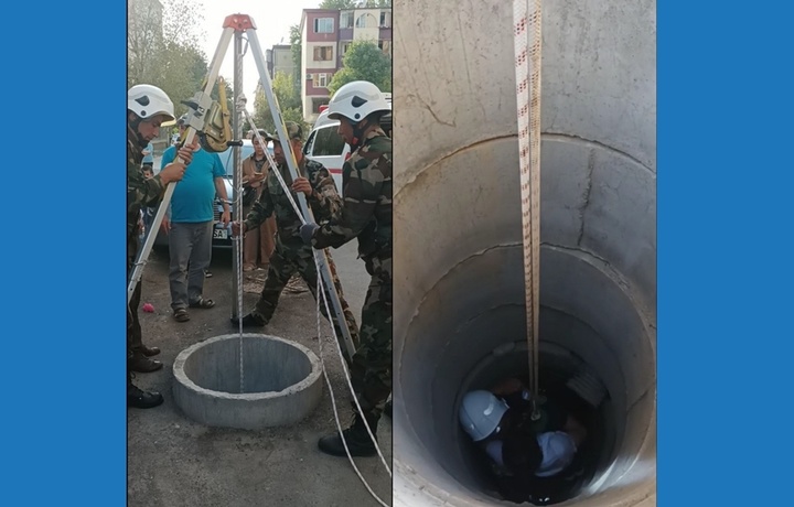 Самарқандда ерости қувурига тушиб кетган бола қутқарилди