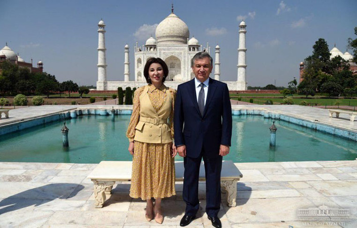 Shavkat Mirziyoyev va birinchi xonim Tojmahalni ziyorat qildi