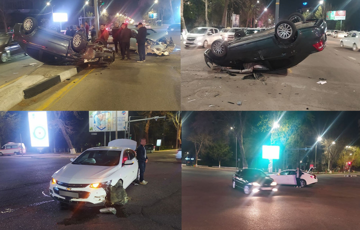 В Ташкенте произошло ДТП с участием пяти автомобилей