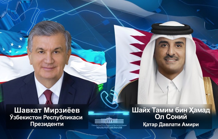 Шавкат Мирзиёев Қатар амири билан телефон орқали мулоқот қилди