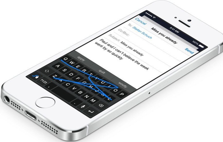 Стандартная клавиатура iPhone получит свайп-ввод