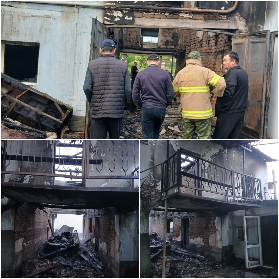 В результате пожара в доме в Ташобласти погибли 4 члена одной семьи