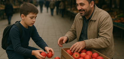 Bexosdan yerga to‘kilgan olmalar...