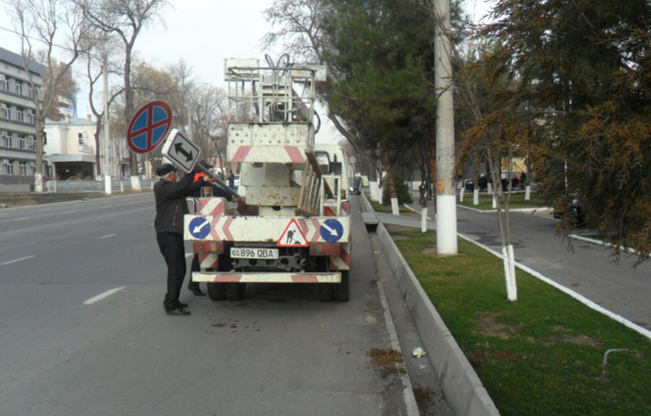 Toshkentda to‘xtashni taqiqlovchi yo‘l belgilari olib tashlanmoqda