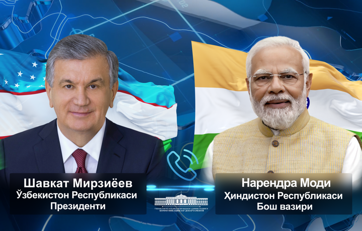 Shavkat Mirziyoyev Narendra Modi bilan telefon orqali muloqot qildi