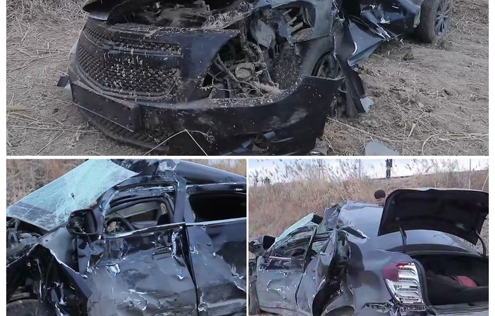 В Хорезме поезд столкнулся с Cobalt, выехавшим на железнодорожные пути