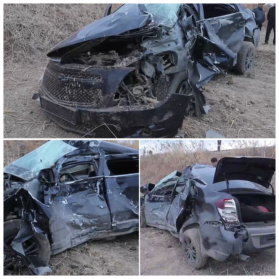 В Хорезме поезд столкнулся с Cobalt, выехавшим на железнодорожные пути