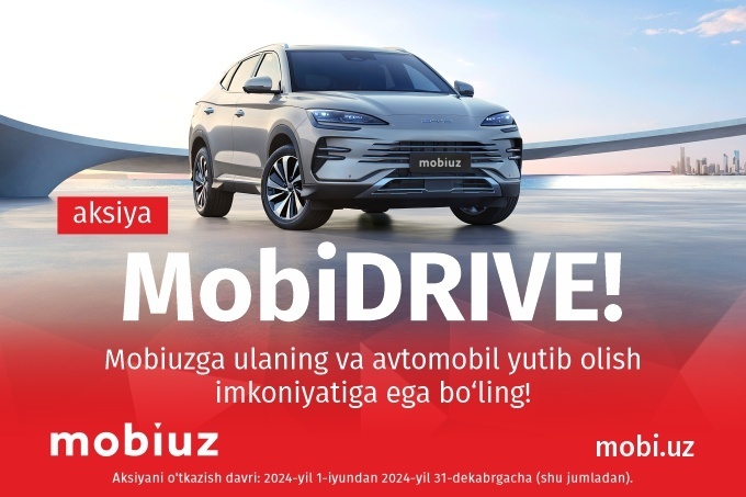 Mobiuz abonentlari BYD avtomobillarini yutib olishlari mumkin