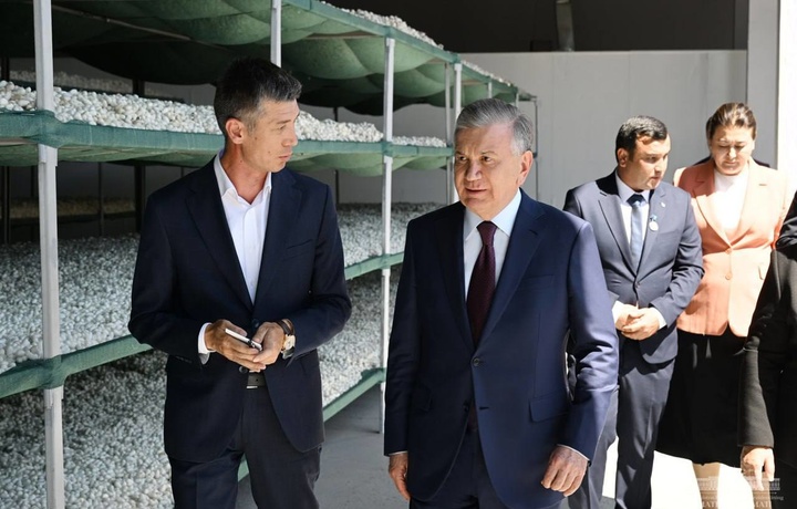 Shavkat Mirziyoyev «G‘ijduvon ipak tola» korxonasi faoliyati bilan tanishdi