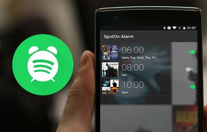 Как на Android поставить на будильник трек с Spotify