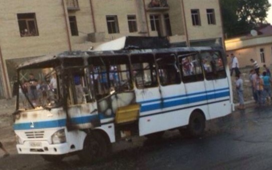 Фарғонада автотураргоҳ ва автобус ёниб кетди