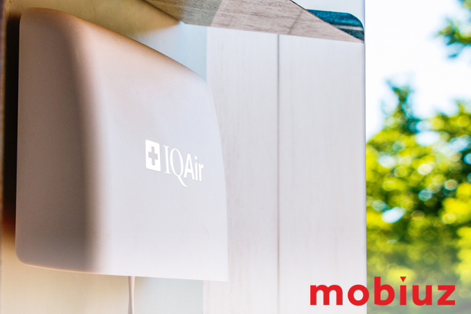 Mobiuz IQAir ҳаво сифати датчигини ўрнатди
