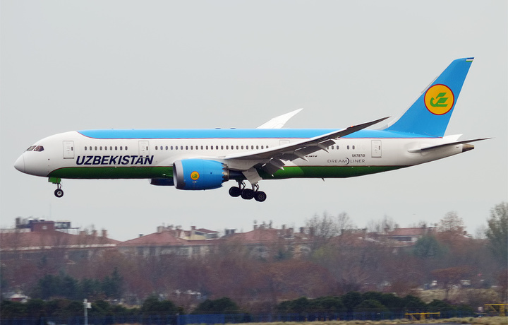 Самолет Uzbekistan Airways выкатился со взлетно-посадочной полосы в аэропорту Минска