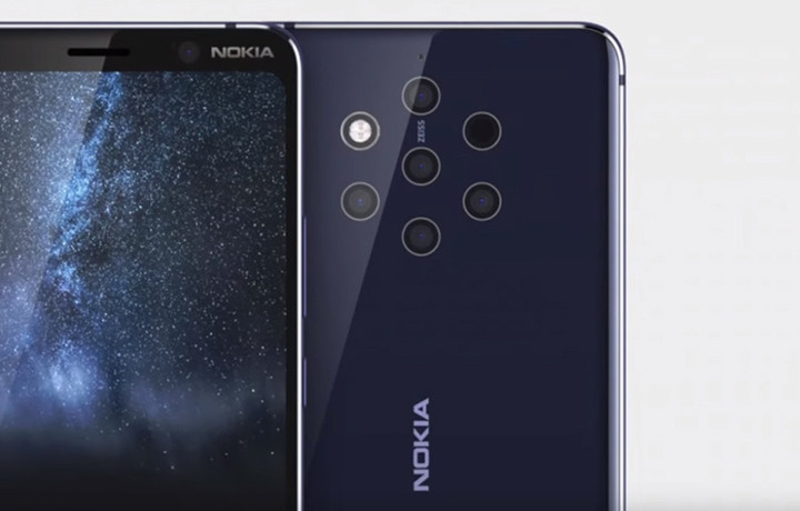Смартфон Nokia c пентакамерой могут представить в феврале (видео)