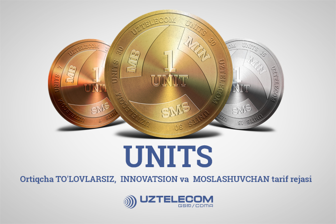 UNITS – UZTELECOM'дан мобил алоқа абонентлари учун инновацион янгилик