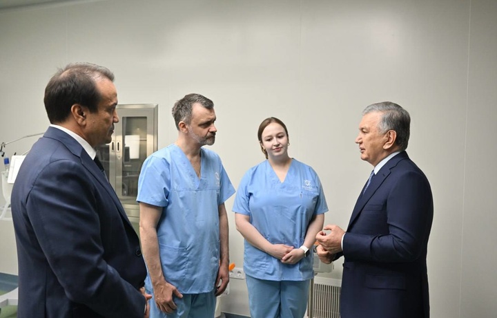 Президент Шаҳрисабздаги кўп тармоқли кардиология маркази фаолияти билан танишди