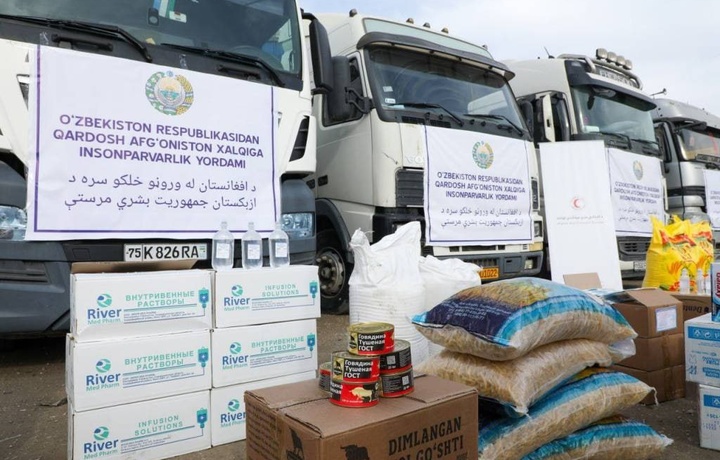 Ўзбекистон Афғонистонга гуманитар ёрдам етказиб берди