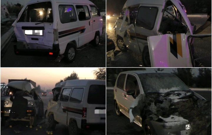 Крупное ДТП: в Андижане столкнулись 6 автомобилей