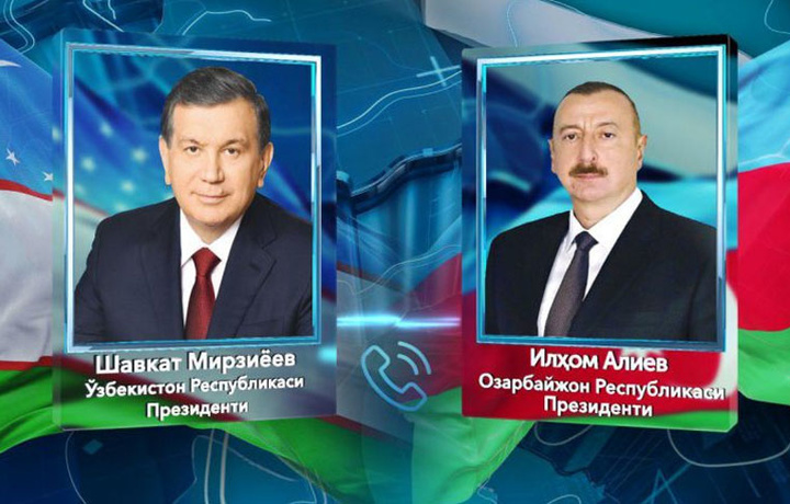 Shavkat Mirziyoyev Ozarbayjon Prezidentini O‘zbekistonga taklif qildi