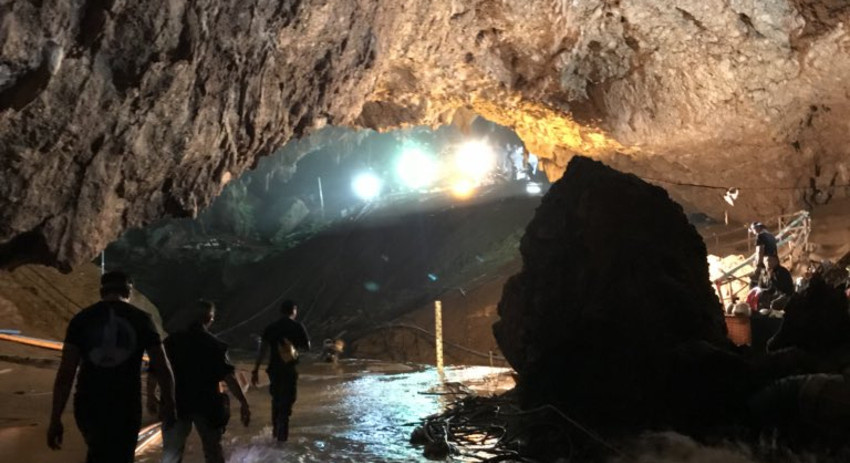 Илон Маск опубликовал фото из затопленной пещеры Кхао Луанг (фото)