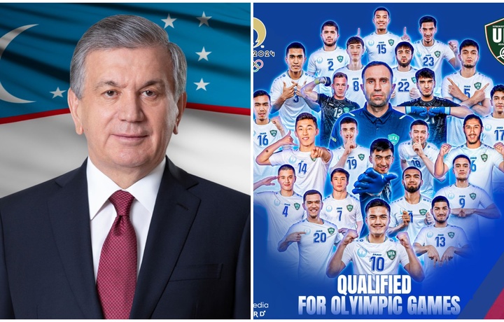 Prezident Olimpiadaga yo‘llanma olgan futbolchilarga tabrik yo‘lladi