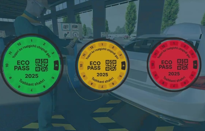 Экологик стикерни онлайн расмийлаштириш йўлга қўйилди