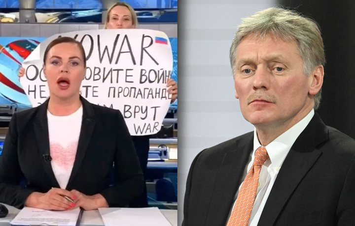 Peskov «Birinchi kanal» jonli efiridagi voqeaga munosabat bildirdi