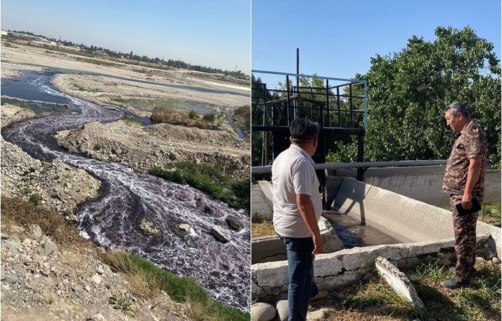 Chirchiq daryosiga rangli oqova qayerdan tushayotgani ma’lum bo‘ldi