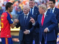 Infantino JCh g‘oliblarini taqdirlash marosimida.