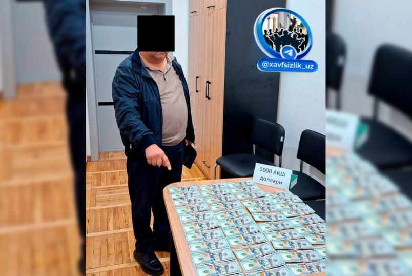 Тошкентда Солиқ бошқармаси бош инспектори порахўрликда гумонланяпти