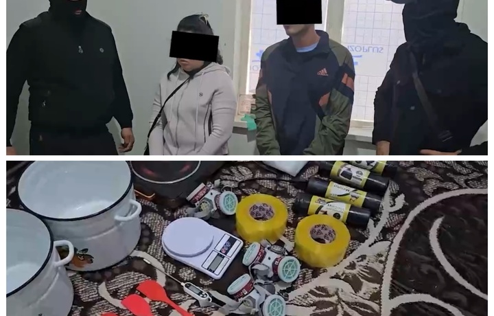 В Сирдарье раскрыта семейная нарколаборатория