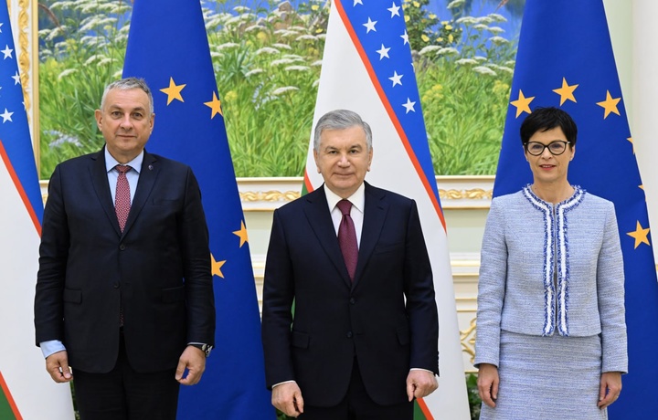 Prezident Shavkat Mirziyoyev yevrokomissarlarni qabul qildi