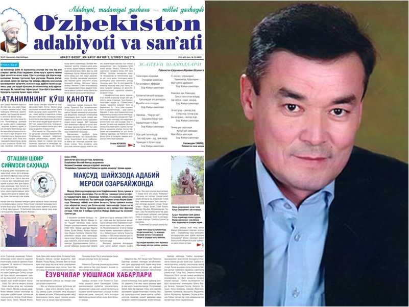 «O‘zbekiston adabiyoti va san’ati» gazetasiga yangi bosh muharrir tayinlandi